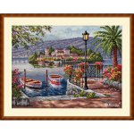 Lago del Porto Counted Cross Stitch Kit (image for) Lago del Porto Counted Cross Stitch Kit